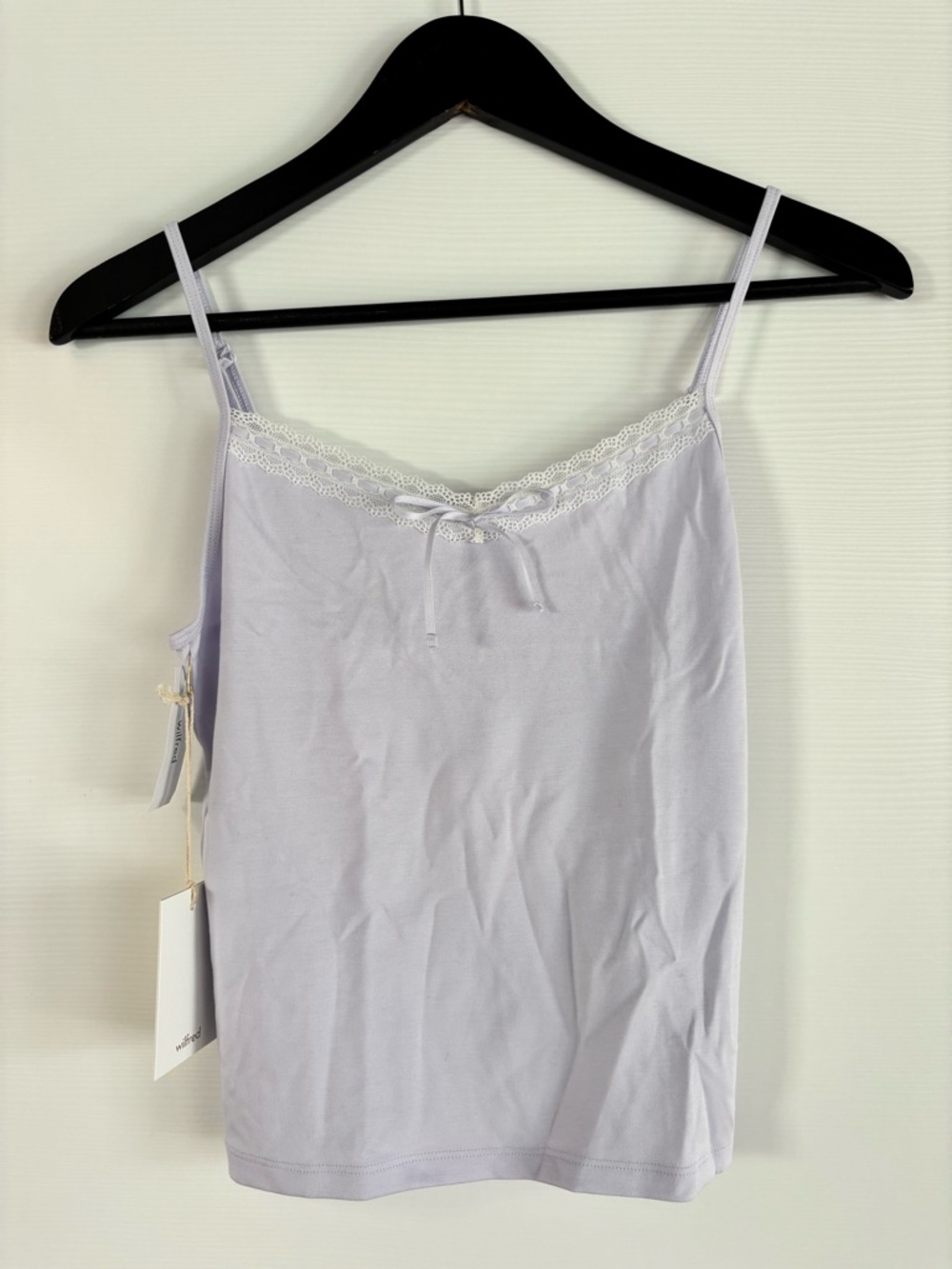 Wilfred Lilac Lace-Trim Tank Top